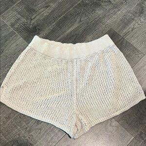 AF Cream Knit Shorts